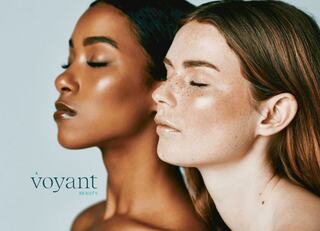 Two women and voyant logo